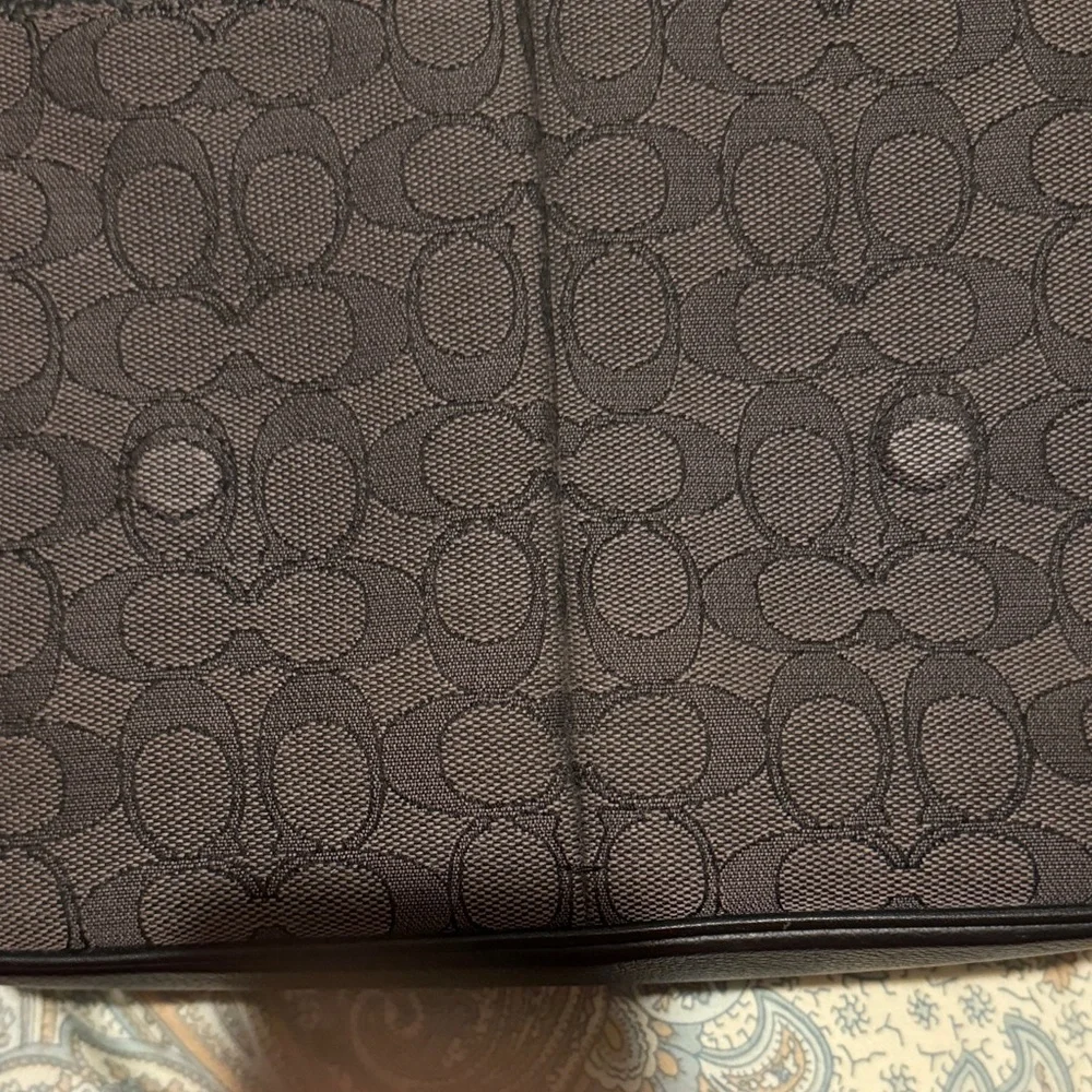 Coach Black and Gray Messenger Crossbody Bag - Picture 9 of 9